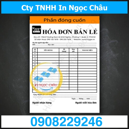  	In Phiếu Thu