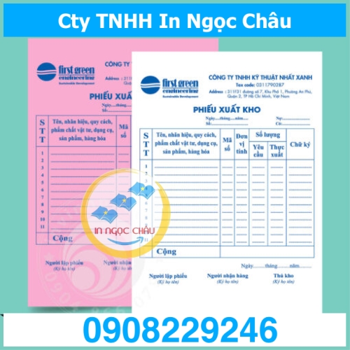  	In phiếu xuất kho 2 liên giá rẻ