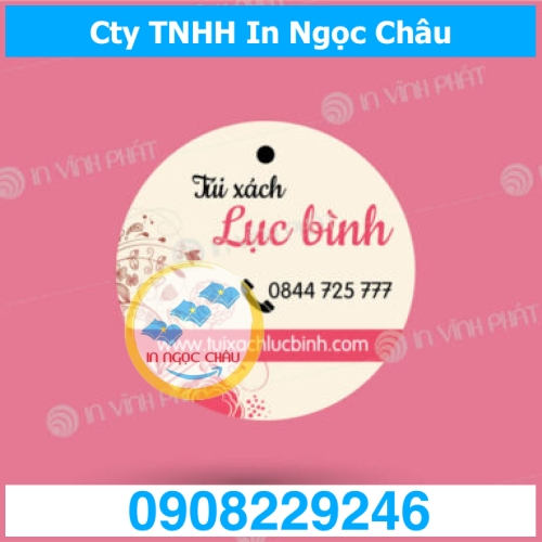  	Giá rẻ hơn 20% khi In Tag treo bông tai
