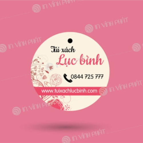 	IN TAG TREO, THẺ BÀI