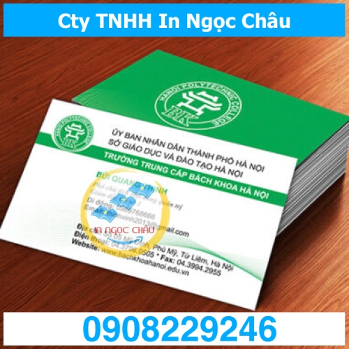 	Thiết kế name card sang đẹp giá rẻ