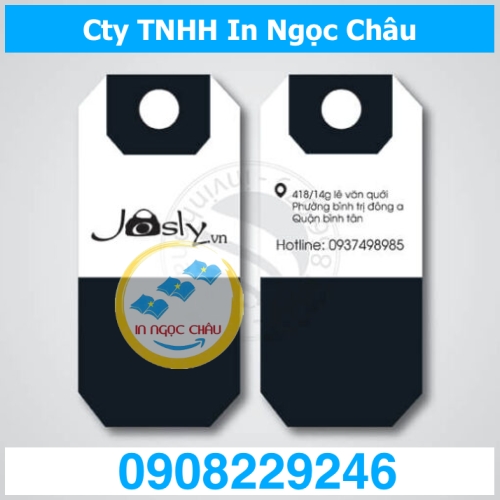  	Giá rẻ hơn 20% khi In Tag Quần Áo HCM, Mác, Thẻ treo, Price tag