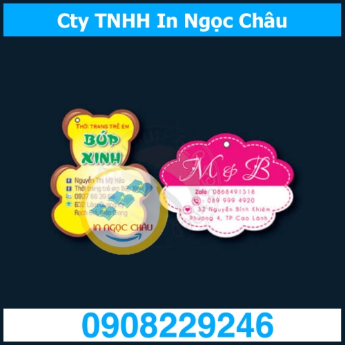  	Giá rẻ hơn 20% khi In Tag Quần Áo HCM, Mác, Thẻ treo, Price tag