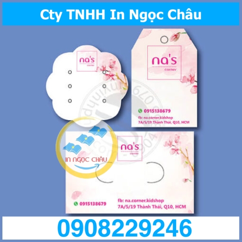  	Giá rẻ hơn 20% khi In Tag Quần Áo HCM, Mác, Thẻ treo, Price tag