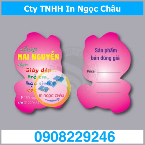  	Giá rẻ hơn 20% khi In Tag Quần Áo HCM, Mác, Thẻ treo, Price tag