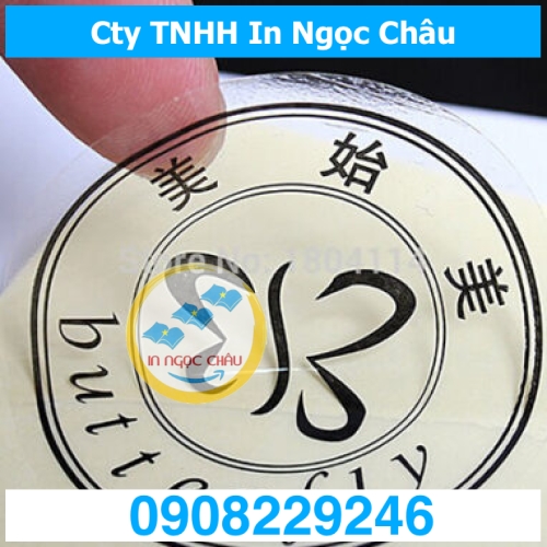  	In decal nhựa trong giá rẻ