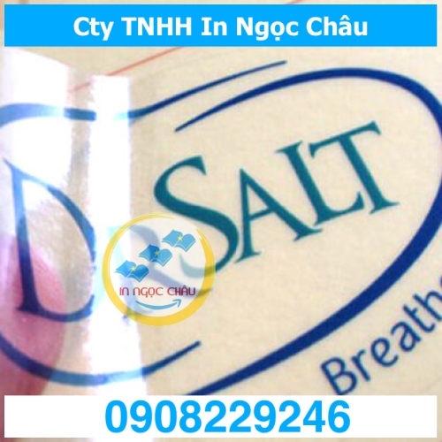  	In decal nhựa trong giá rẻ